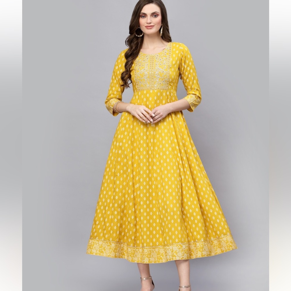 Yellow Indian Kurti